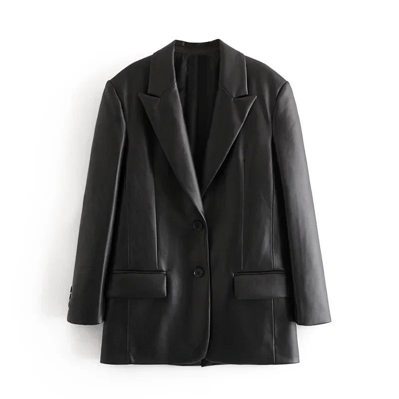 Blazer em Couro Zagriv