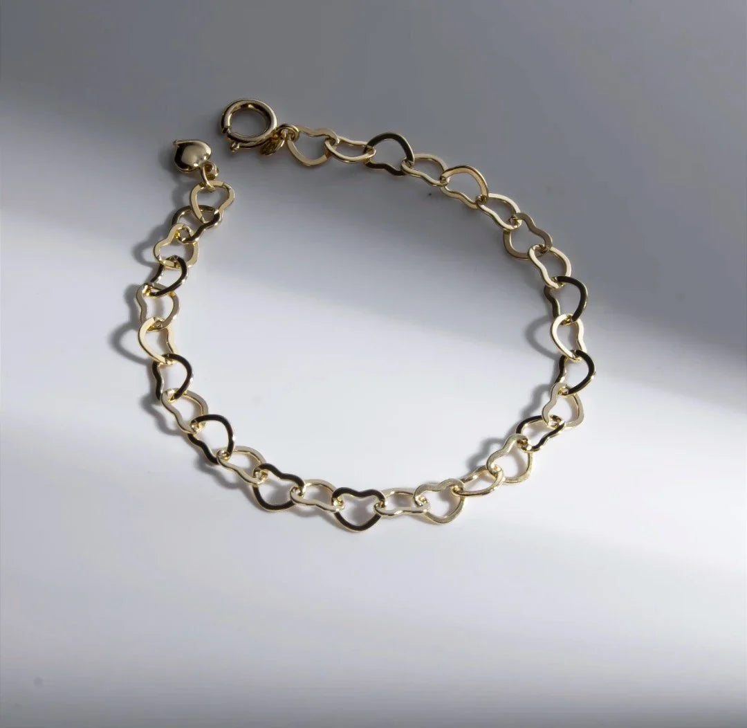 Pulseira Corações Entrelaçados